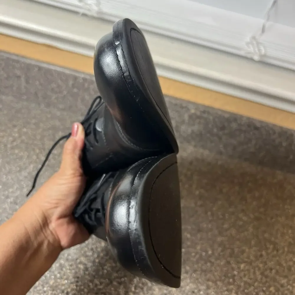 Cole Haan Mens Sz 10.5 M Shoes Black Leather Dress/Casual Oxford Lace Up Cap Toe